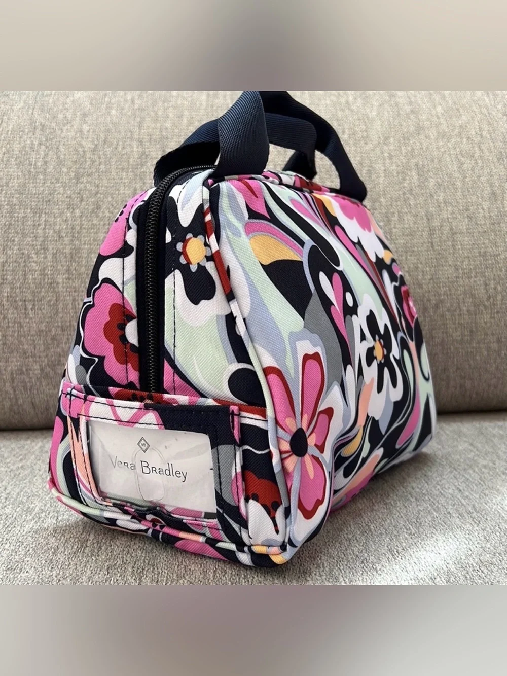NWT:Vera Bradley Mod Paisley Cooler Tote with Floral Accents